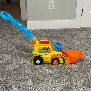 Colorful Kids Ride-On Excavator Toy